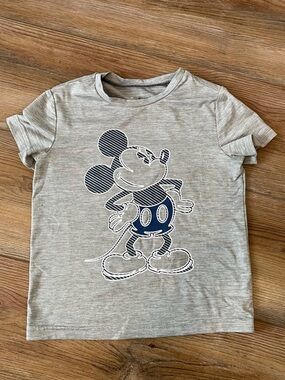 Disney Jumping Beans Mickey Mouse, Gray Short Sleeve Shirt. Boys size 3T.